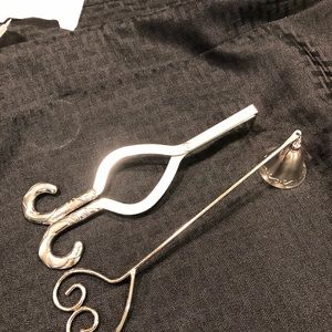 Candle snuffer and wick set